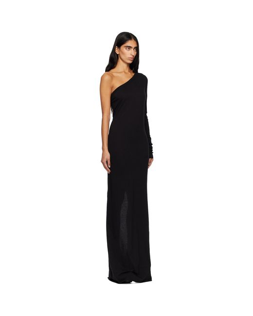 Rick Owens Black Concordians Ziggy Maxi Dress
