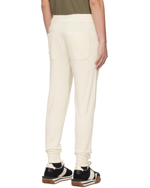 Pantalon de survêtement léger blanc cassé Tom Ford pour homme en coloris Natural