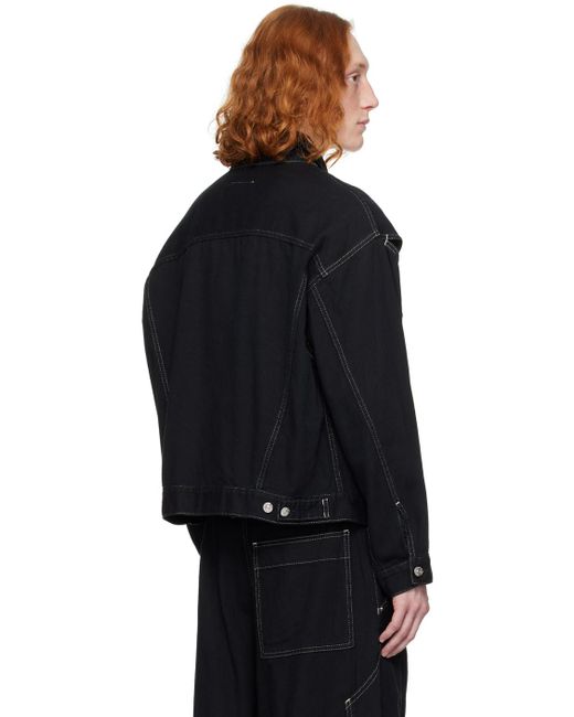 MM6 by Maison Martin Margiela Black Denim Jacket for men