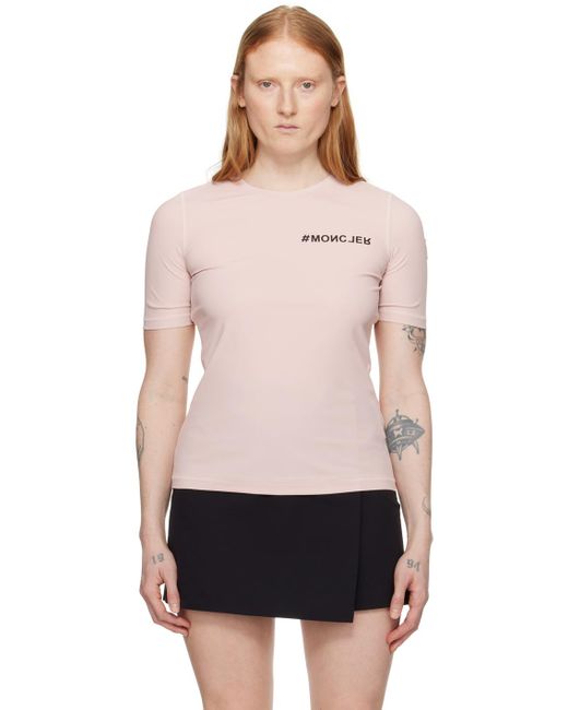 T-shirt maglia rose - day-namic 3 MONCLER GRENOBLE en coloris Black