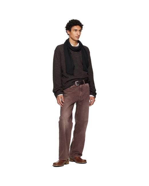 Our Legacy Black Split Belt for men
