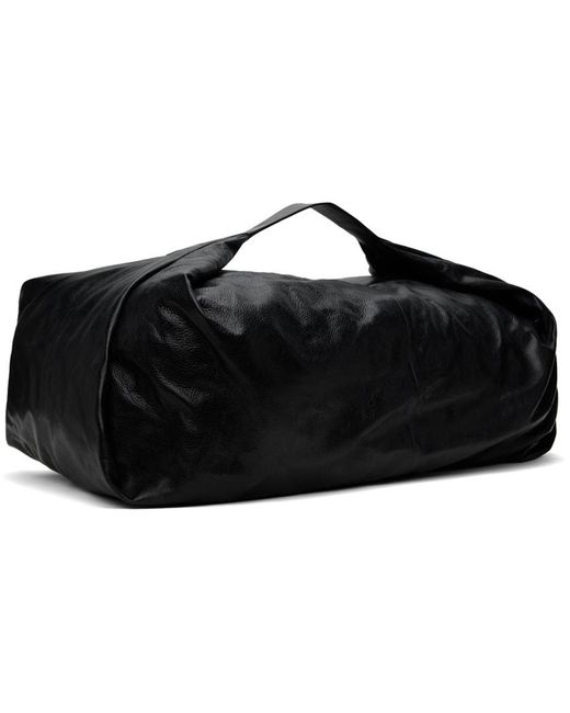 Fear Of God Black Leather Large Shell Bag for men
