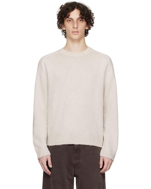 Our Legacy Black Off- True Roundneck Sweater for men