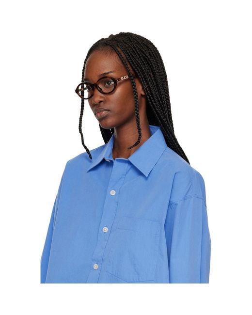 Gucci Black Oval Optical Glasses