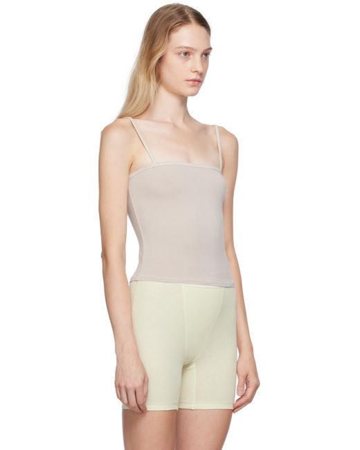 Skims Natural Taupe New Vintage Straight Neck Camisole