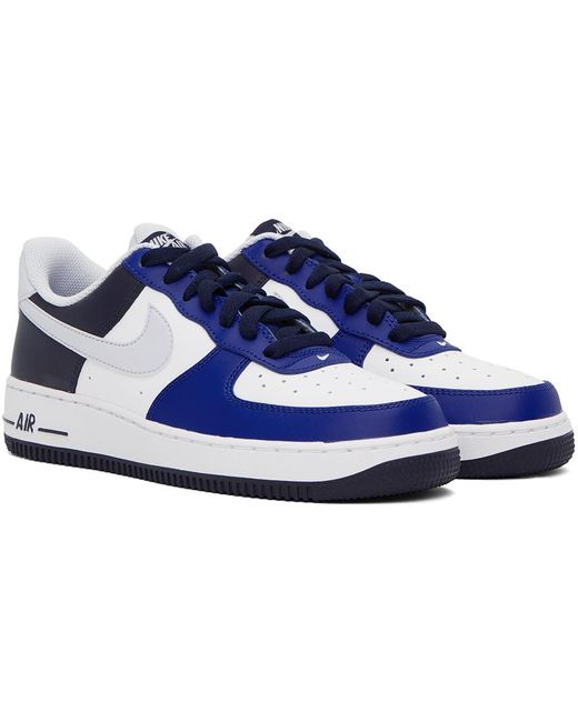 Nike Blue & White Air Force 1 '07 Lv8 Sneakers for men