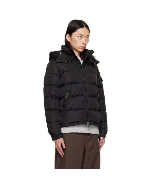 Moncler Black Maya Matte Short Down Jacket for men