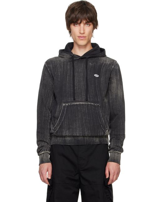 メンズ DIESEL S-ginn-hood-k43 フーディ Black