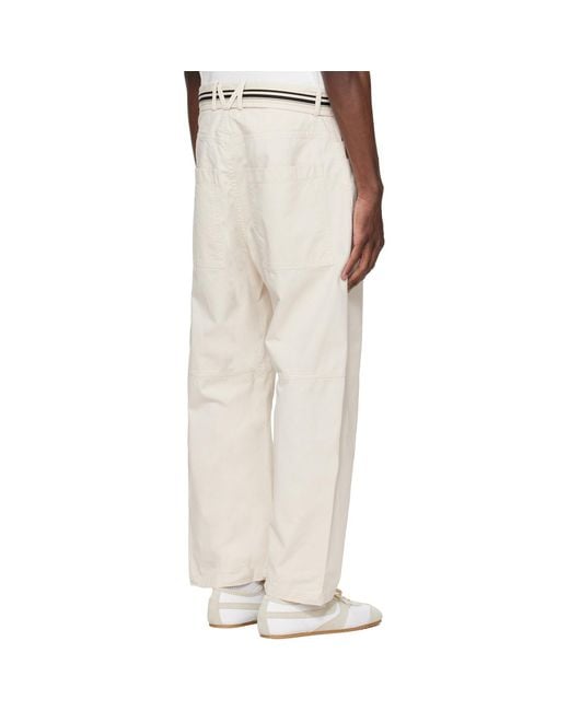 Mordecai White Off- Pockets Trousers for men
