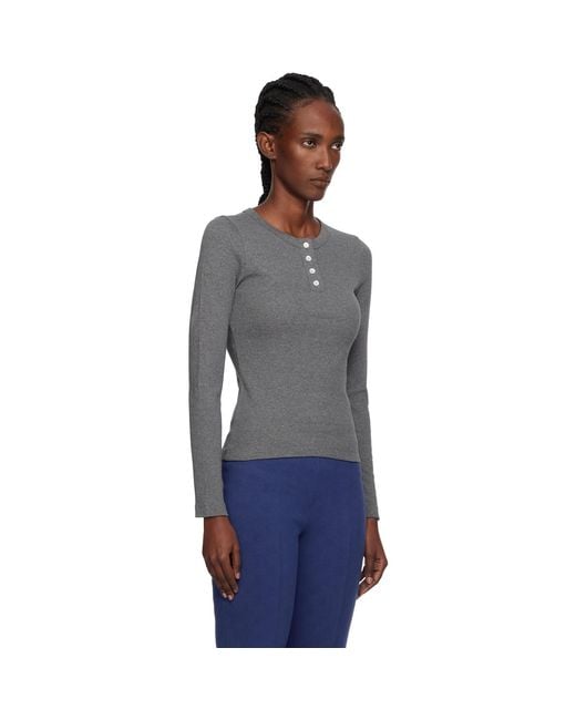 Flore Flore Black Jess Longsleeve Henley