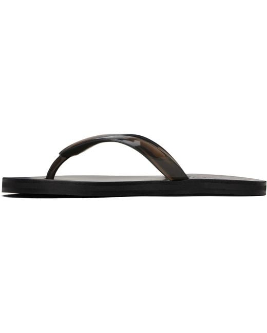 Ancient Greek Sandals Black Saionara Jelly Flip-Flops