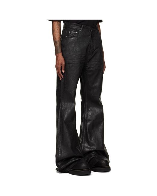 Rick Owens Black Tower Bolan Bootcut Jeans for men