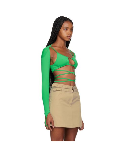 BONBOM Green Karina Long Sleeve T-Shirt