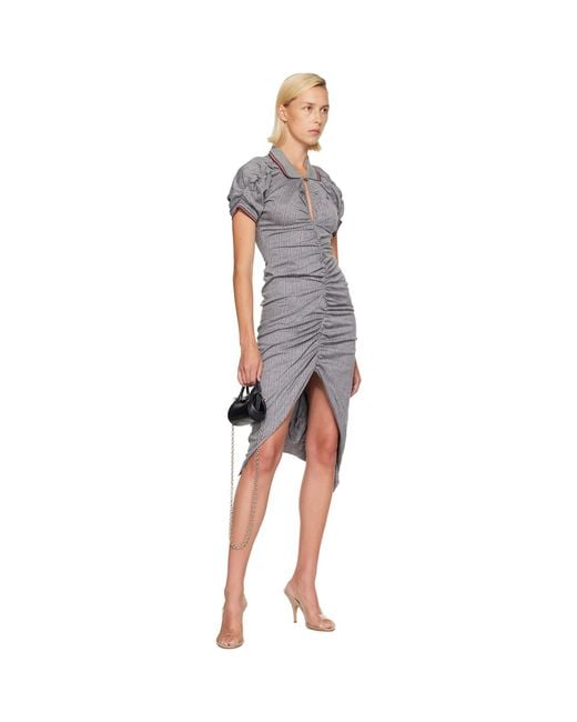 Vivienne Westwood Blue Pulling Midi Dress