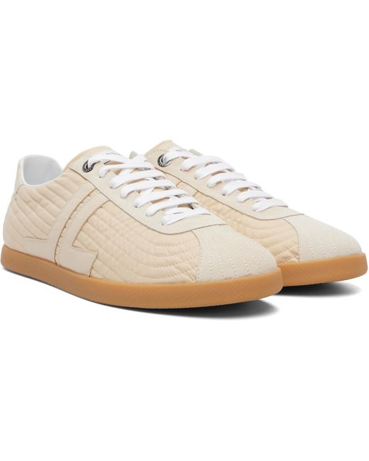 Lanvin White Glen 2.0 Nylon Sneakers for men