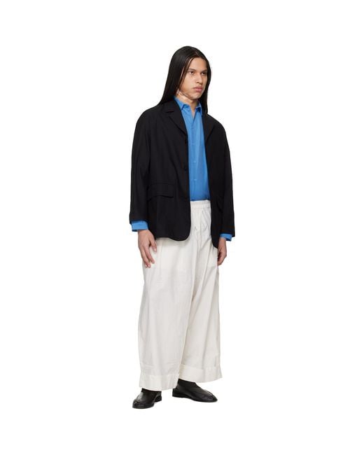 Toogood White Off- 'The Baker' Trousers for men