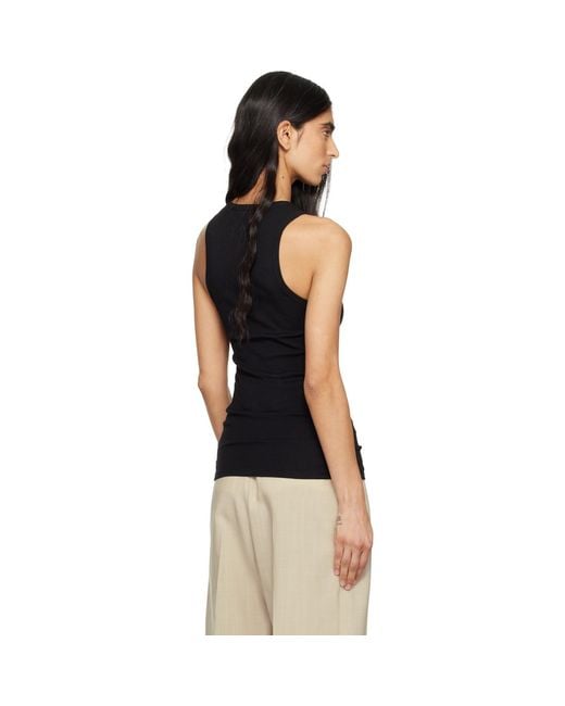Wardrobe NYC Black Ribbed Tank Top