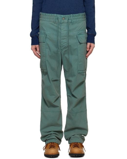 RRLグリーン カーゴパンツ 4ポケットヘリンボーン新品未使用 Ralph Lauren RRL Herringbone Field カーゴパンツ | グリーン