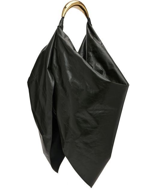 Bottega Veneta Black Green Foulard Bag