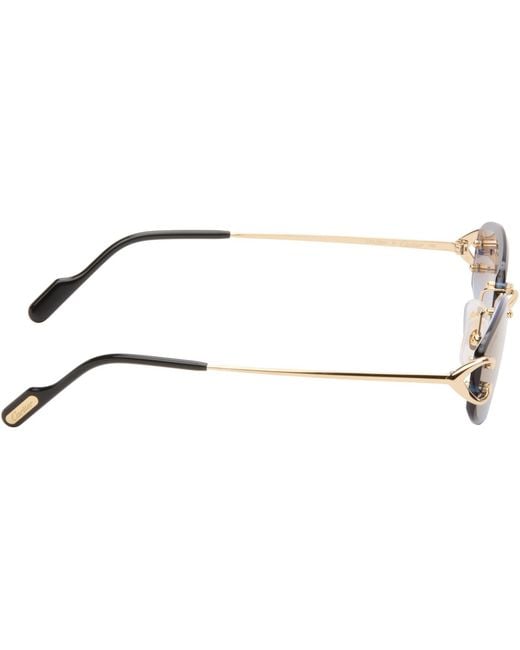 Cartier Black Classic C Motif Sunglasses for men
