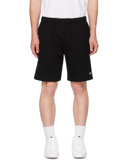 Lacoste Black Three-pocket Shorts for men