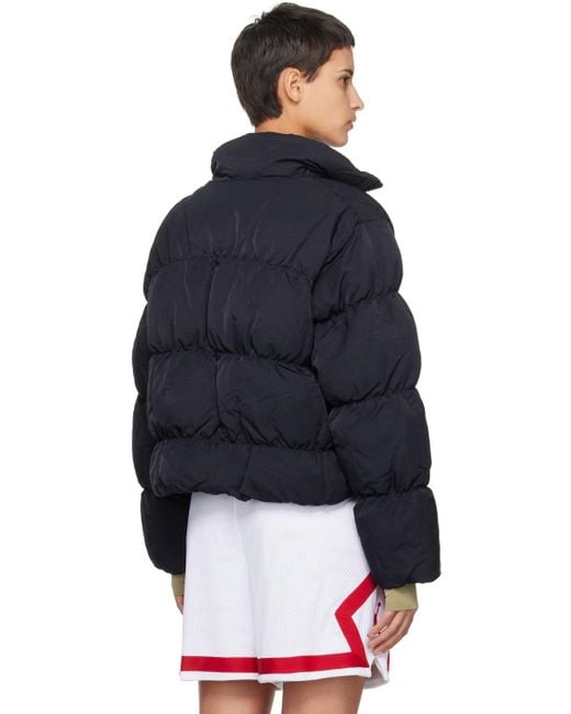 Nike Blue Black Quilted Puffer Jacket