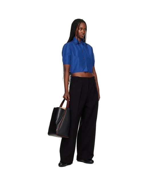 Jil Sander Black Pivot Tote
