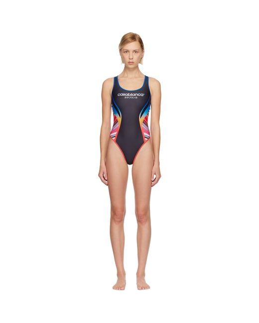 Casablanca Black Marble Swimsuit