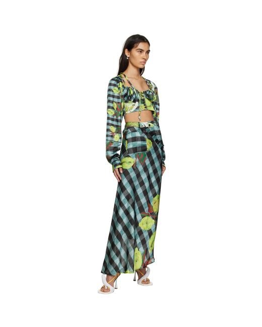 OTTOLINGER Black Lemon Gingham Blouse