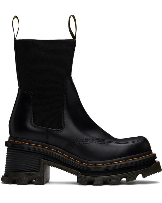 Dr. Martens Black Corran Atlas Heeled Chelsea Boots