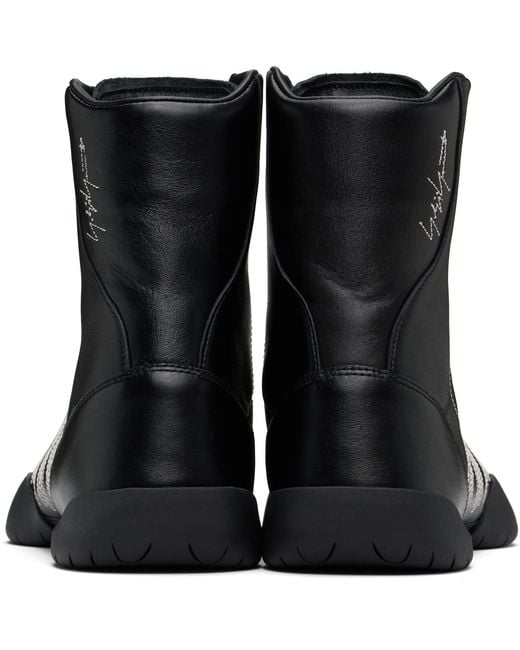 Y-3 Black Regu Hi Sneakers for men