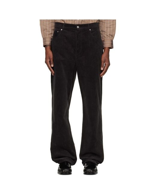 A.P.C. Black Solal Trousers for men