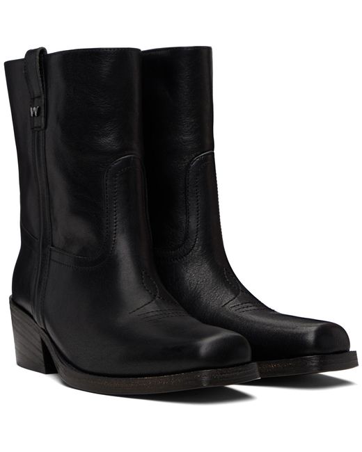 Weekend by Maxmara Black Ranch Boots