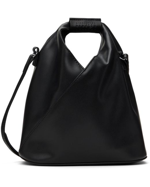 【MM6】ブラック クラシック トライアングル クロスボディバッグ MM6 by Maison Martin Margiela クラシック トライアングル