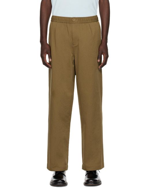 Fred Perry Multicolor Brown Drawstring Trousers for men