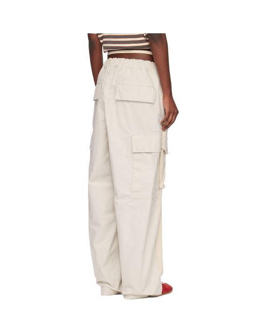 Maison Mihara Yasuhiro Natural Off- Front Back Combined Cargo Pants