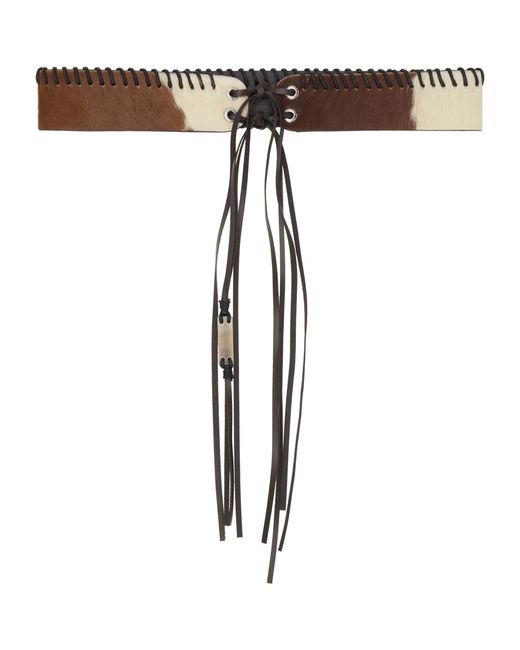 Vivienne Westwood Black Tassel Tie Belt for men