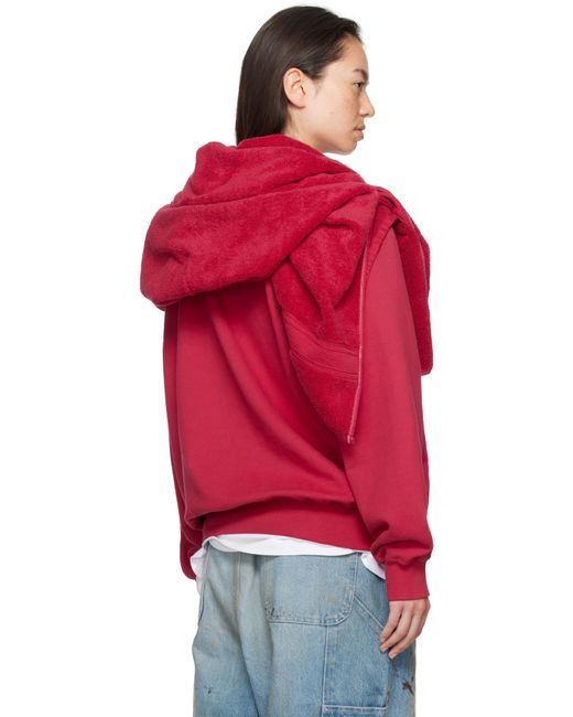 Doublet Red Onsen Towel Hoodie