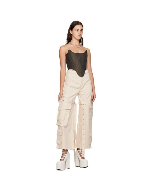 Marques'Almeida Natural Marques Almeida Multipocket Jeans