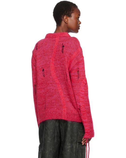 ANDERSSON BELL Red Colbine Sweater