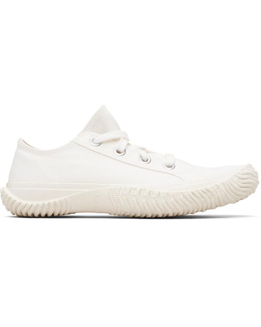 Y's Yohji Yamamoto Black Cotton Canvas Low-Top Sneakers