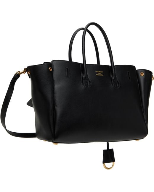 Balenciaga Black Bel Air Small Carry All Bag