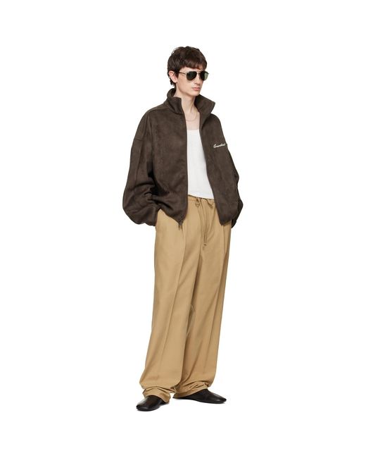 Fear Of God Natural Tan Pleat Front Trousers for men