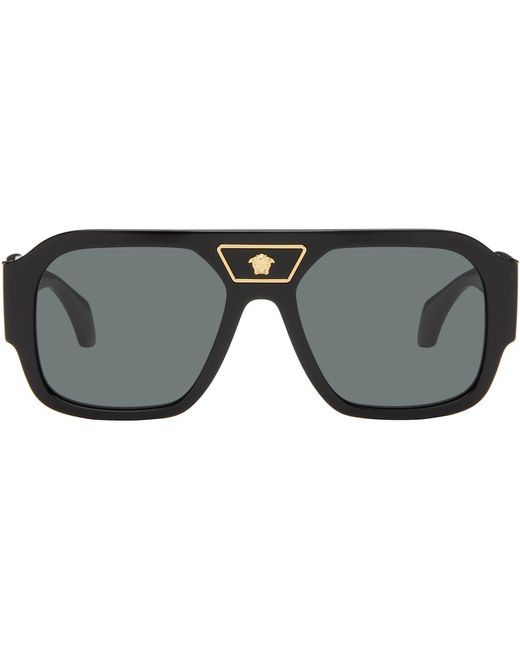 Versace Gray Medusa Sunglasses