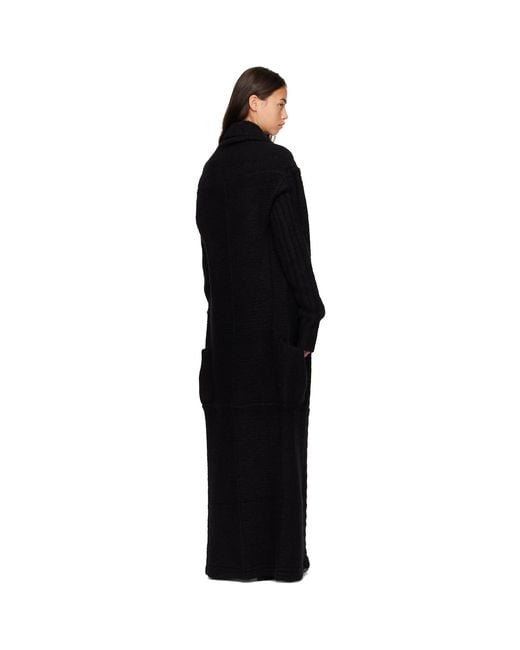 Rick Owens Black Tower Dafne Robe Cardigan