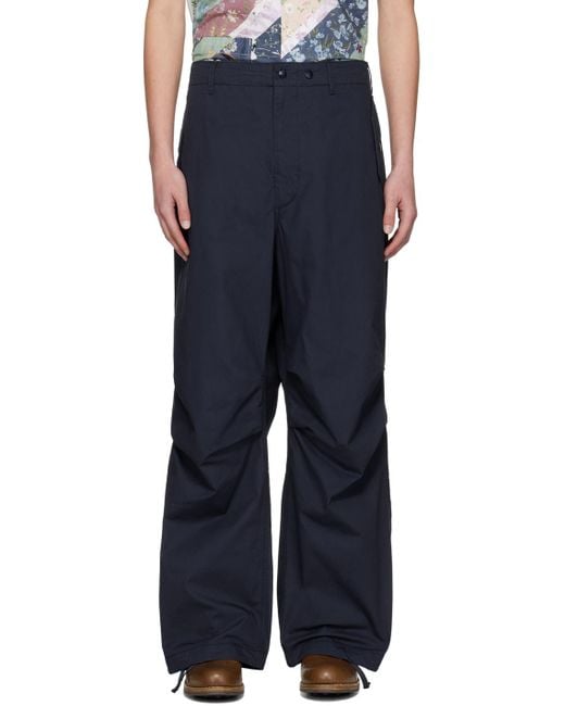 Engineered Garments Blue Over Trousers for men