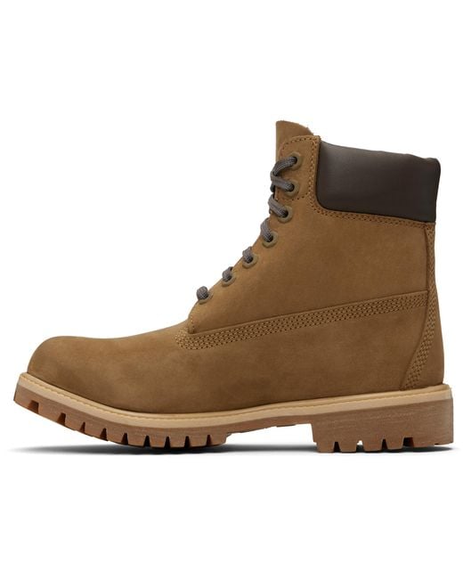 Timberland Brown Khaki Premium' 6-Inch Waterproof Boot for men