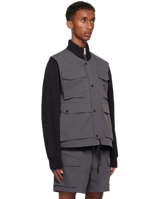 Carhartt Black Water-Repellent Twill Utility Vest for men