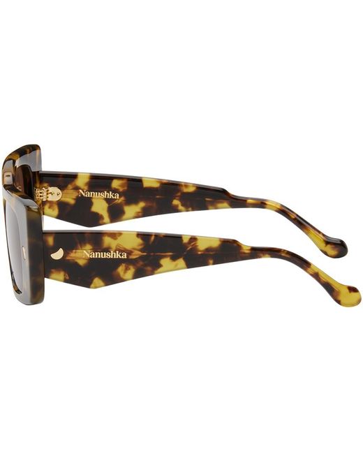 Nanushka Black Brown Carmel Sunglasses