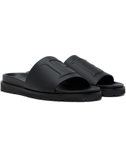 DSquared² Black D2 Statement Sandals for men